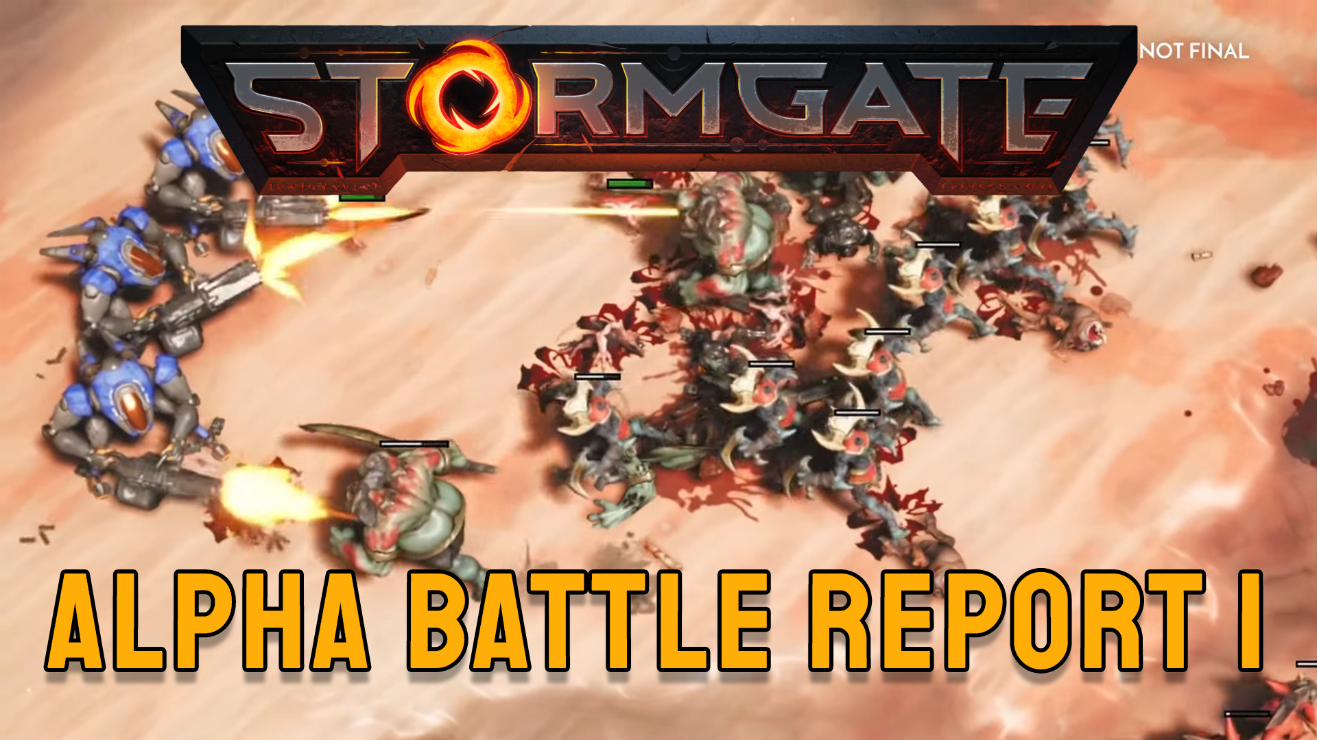 Stormgate's First Battle Report